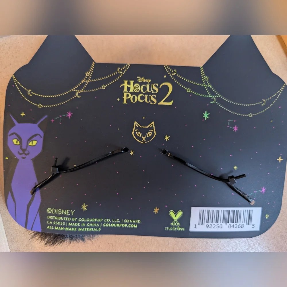 Halloween Colourpop Disney Hocus Pocus Black Cat Hair Clips